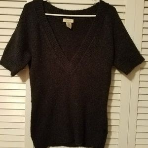 Blue black sparkly sweater